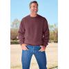 imageKingSize Mens Big ampamp Tall Tall Fleece CrewneckBlack