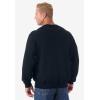 imageKingSize Mens Big ampamp Tall Tall Fleece CrewneckBlack