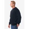 imageKingSize Mens Big ampamp Tall Tall Fleece CrewneckBlack