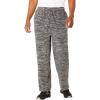 imageKingSize Mens Big ampamp Tall Explorer Plush Fleece PantsCharcoal Marl