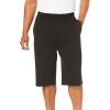 imageKingSize Mens Big ampamp Tall Fleece Extra Long ShortBlack