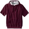 imageKingSize Mens Big ampamp Tall Tall Velour ShortSleeve Pullover HoodieDeep Burgundy