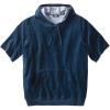 imageKingSize Mens Big ampamp Tall Tall Velour ShortSleeve Pullover HoodieNavy