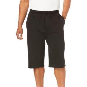 imageKingSize Mens Big ampamp Tall Fleece Extra Long ShortBlack