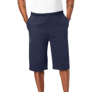 imageKingSize Mens Big ampamp Tall Fleece Extra Long ShortNavy