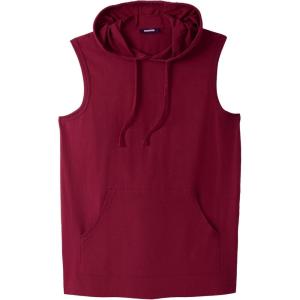 imageKingSize Mens Big ampamp Tall Lightweight Muscle Hoodie TeeRich Burgundy