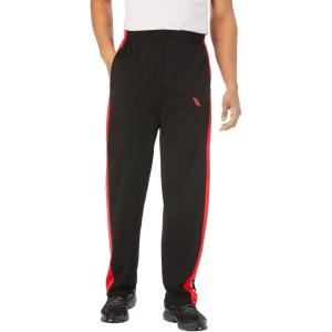 imageKingSize Mens Big ampamp Tall Power PantsBlack Blaze Red