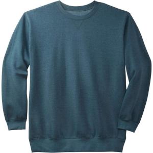 imageKingSize Mens Big ampamp Tall Tall Fleece CrewneckHeather Dark Slate