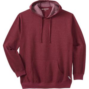 imageKingSize Mens Big ampamp Tall Tall Fleece HoodieHeather Deep Burgundy