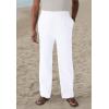 imageKingSize Mens Big ampamp Tall Elastic Waist Gauze Cotton PantsWhite 1759