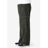 imageKingSize Mens Big ampamp Tall Explorer Plush Fleece Cargo PantsBlack 0943