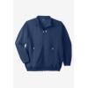 imageKingSize Mens Big ampamp Tall FullZip Fleece JacketHeather Charcoal Colorblock