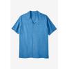 imageKingSize Mens Big ampamp Tall Gauze Camp ShirtAzure Blue 2239