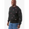 imageKingSize Mens Big ampamp Tall Graphic Fleece SweatshirtAngry Gingerbread