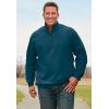 imageKingSize Mens Big ampamp Tall Quarter ZipFront Fleece JacketBlack