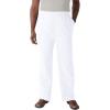 imageKingSize Mens Big ampamp Tall Elastic Waist Gauze Cotton PantsWhite 1759