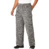 imageKingSize Mens Big ampamp Tall Explorer Plush Fleece Cargo PantsCharcoal Marl