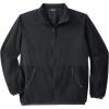 imageKingSize Mens Big ampamp Tall Explorer Plush Fleece FullZip Fleece Jacket with Colorblocked PanelBlack Black