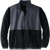 imageKingSize Mens Big ampamp Tall Explorer Plush Fleece FullZip Fleece Jacket with Colorblocked PanelBlack Steel