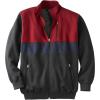 imageKingSize Mens Big ampamp Tall FullZip Fleece JacketHeather Charcoal Colorblock