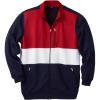 imageKingSize Mens Big ampamp Tall FullZip Fleece JacketNavy Colorblock