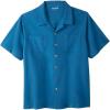 imageKingSize Mens Big ampamp Tall Gauze Camp ShirtMidnight Teal