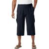 imageKingSize Mens Big ampamp Tall Gauze Cargo Judo ShortsBlack 2321