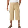 imageKingSize Mens Big ampamp Tall Gauze Cargo Judo ShortsKhaki 2608