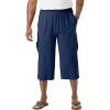 imageKingSize Mens Big ampamp Tall Gauze Cargo Judo ShortsNavy 2326