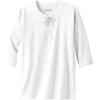 imageKingSize Mens Big ampamp Tall Gauze LaceUp ShirtWhite