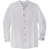 imageKingSize Mens Big ampamp Tall Gauze Mandarin Collar ShirtWhite