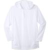 imageKingSize Mens Big ampamp Tall Gauze Pullover HoodieWhite