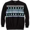 imageKingSize Mens Big ampamp Tall Graphic Fleece SweatshirtYeti Fair Isle