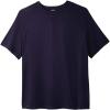 imageKingSize Mens Big ampamp Tall ShortSleeve Fleece SweatshirtNavy