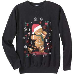 imageKingSize Mens Big ampamp Tall Graphic Fleece SweatshirtAngry Gingerbread