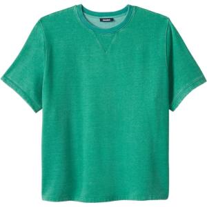 imageKingSize Mens Big ampamp Tall ShortSleeve Fleece SweatshirtGreen