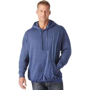 imageKingSize Mens Big ampamp Tall Tall UltraComfort Fleece PulloverHeather Slate Blue