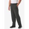 imageKingSize Mens Big ampamp Tall Sherpa Lined Full Elastic SweatpantsBlack