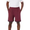 imageKingSize Mens Big ampamp Tall HangDown Lightweight Jersey ShortsHeather Deep Burgundy 2563