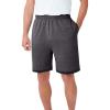 imageKingSize Mens Big ampamp Tall HangDown Lightweight Jersey ShortsHeather Slate 1561