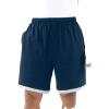 imageKingSize Mens Big ampamp Tall HangDown Lightweight Jersey ShortsNavy 0385