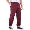 imageKingSize Mens Big ampamp Tall Lightweight Elastic Cuff SweatpantsHeather Deep Burgundy 0693