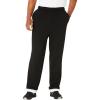 imageKingSize Mens Big ampamp Tall Sherpa Lined Full Elastic SweatpantsBlack