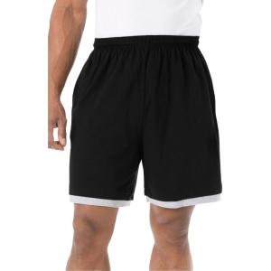 imageKingSize Mens Big ampamp Tall HangDown Lightweight Jersey ShortsBlack 0384