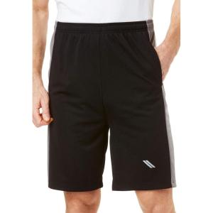 imageKingSize Mens Big ampamp Tall Power ShortsBlack Steel 1318