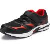 imageKingSize Mens NoTie SneakersJet Black Blaze Red 0491