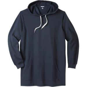 imageKingSize Mens Big ampamp Tall Fleece LongerLength Pullover HoodieNavy