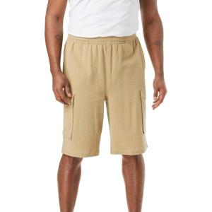 imageKingSize Mens Big ampamp Tall Full Elastic Waist Gauze Cargo ShortsKhaki 6727