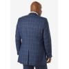 imageKingSize Mens Big ampamp Tall Easy Movement TwoButton JacketBlack Plaid