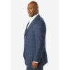 imageKingSize Mens Big ampamp Tall Easy Movement TwoButton JacketNavy Check